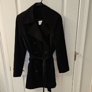 Jacqueline Ferrar Black Trench Coat